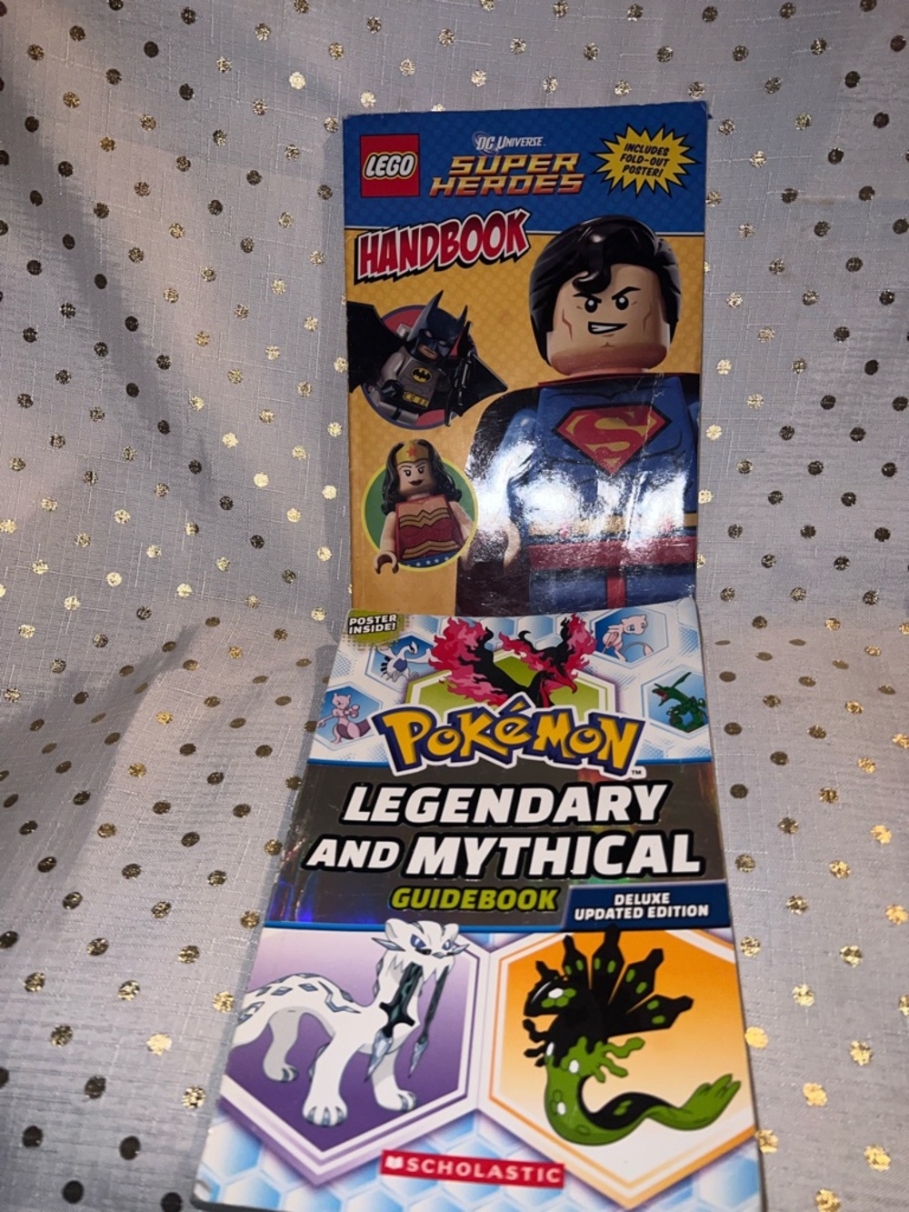 Lego Super Heroes Handbook with Blue and Yellow Cover